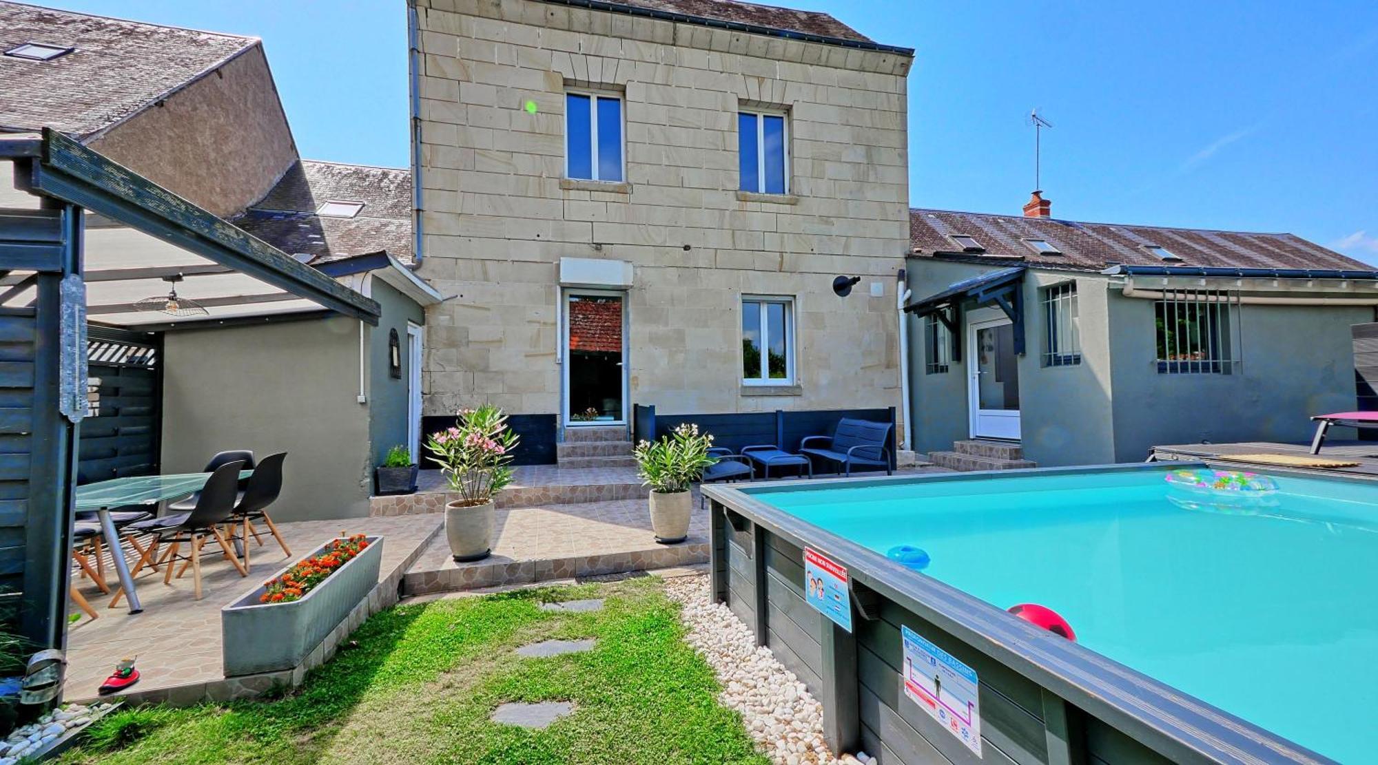 Hotel A 2 Pas D Azay Neuil Exterior foto
